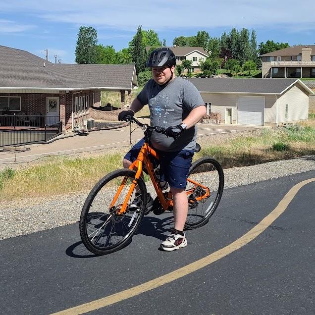 Turner on his bike